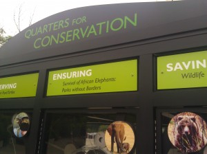 Donation Booth at the Zoo