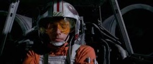 Luke in X Wing cockpit