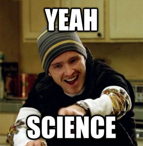 Image of Jesse Pinkman from "Breaking Bad" with caption: "Yeah Science"