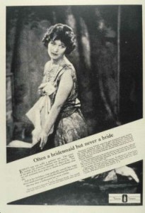 Listerine 1925 "Always a bridesmaid ..." Ad